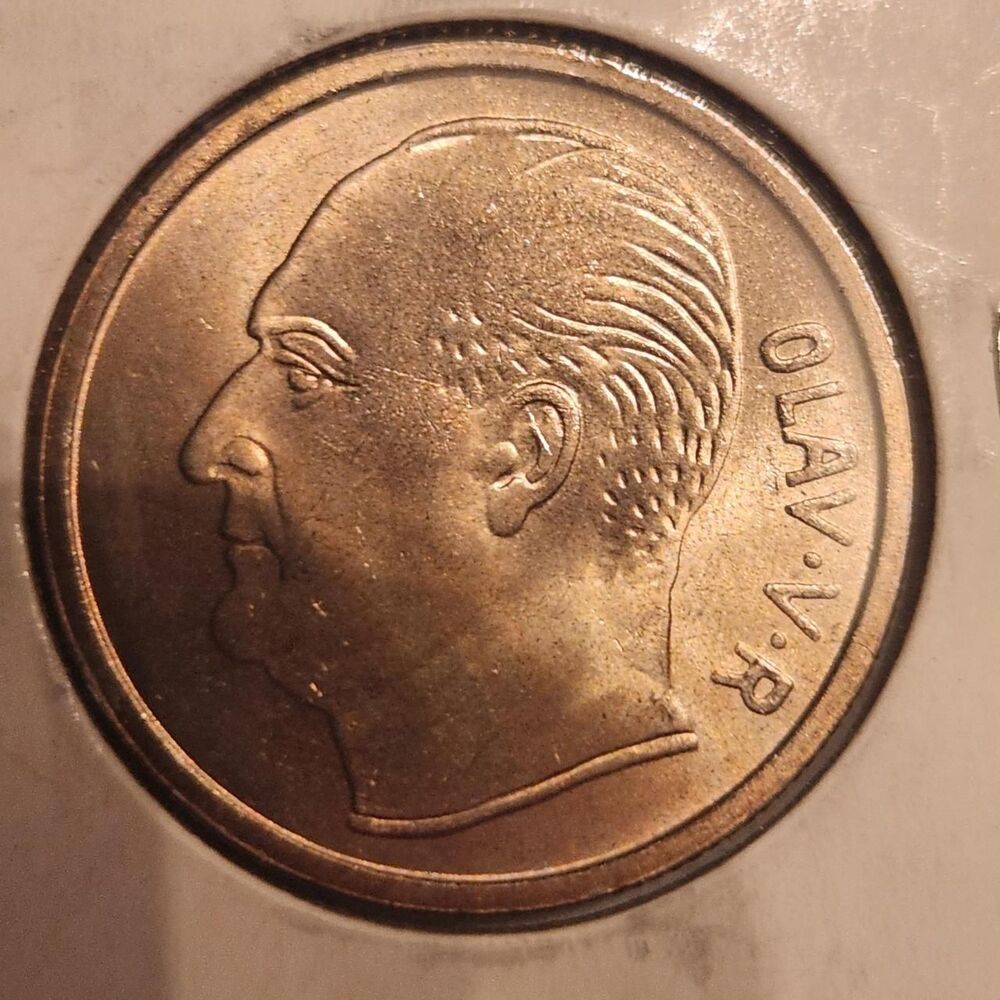 1959 Norway 1 Krone coin with horse design....